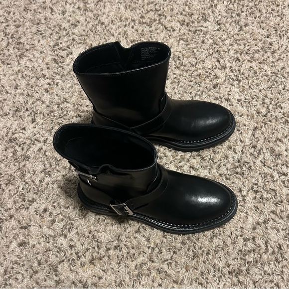 Steve Madden Black Combat Boots - Picture 5 of 11